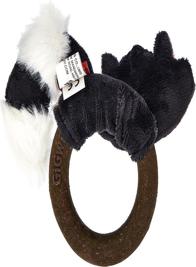 GiGwi Eco Line Raccoon Silvervine Ring, Interactive Soft Plush Cat Toy, Eco-Friendly Dental Chew for Oral Health, Promotes Hunting Instincts, Relaxation, Batting, Reduces Boredom, for Cats, Kittens - Image 3